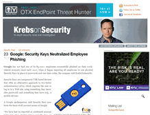 Tablet Screenshot of krebsonsecurity.com